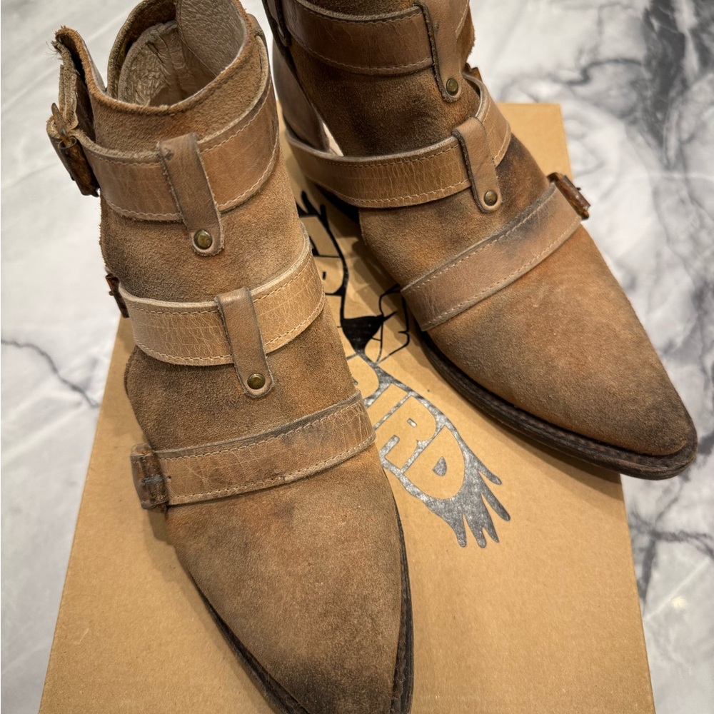 Freebird by Steven Jade leather ankle boots in cognac